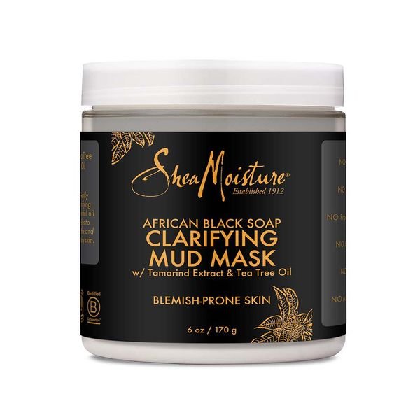 SheaMoisture African Black Soap Clarifying Best Face Acne Mud Mask