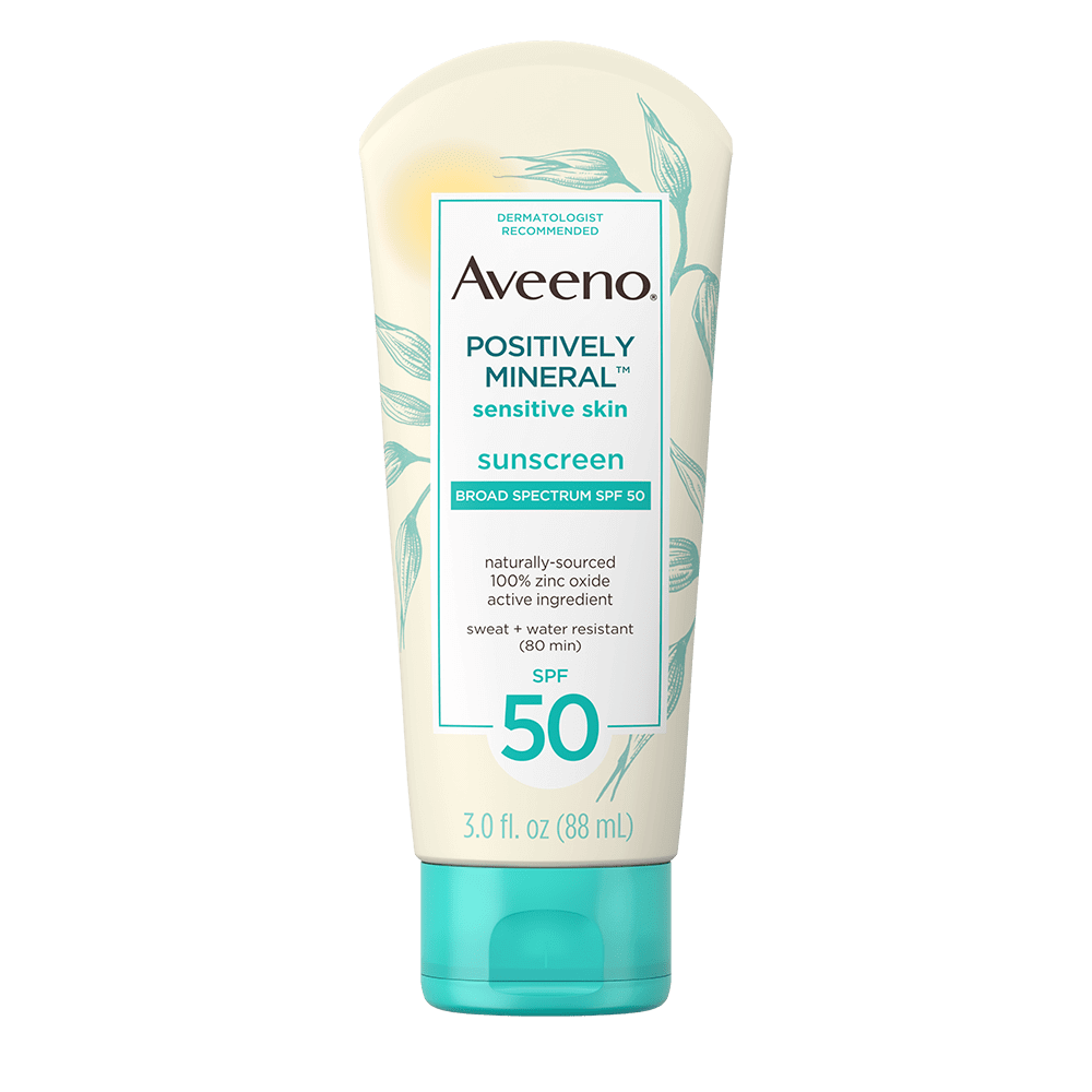 Aveeno Positively Mineral Sensitive Skin Sunscreen SPF 50