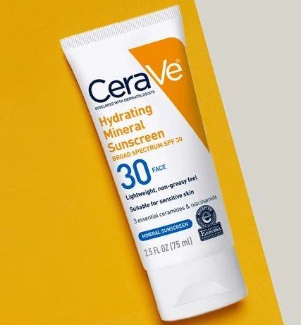 CeraVe Hydrating Mineral Sunscreen SPF 30