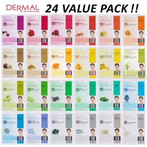 DERMAL 24 Combo Pack A Collagen Essence Korean Face Mask