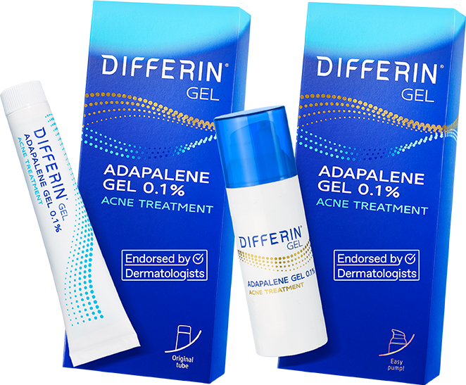 Differin Adapalene Gel 0.1% Acne Treatment