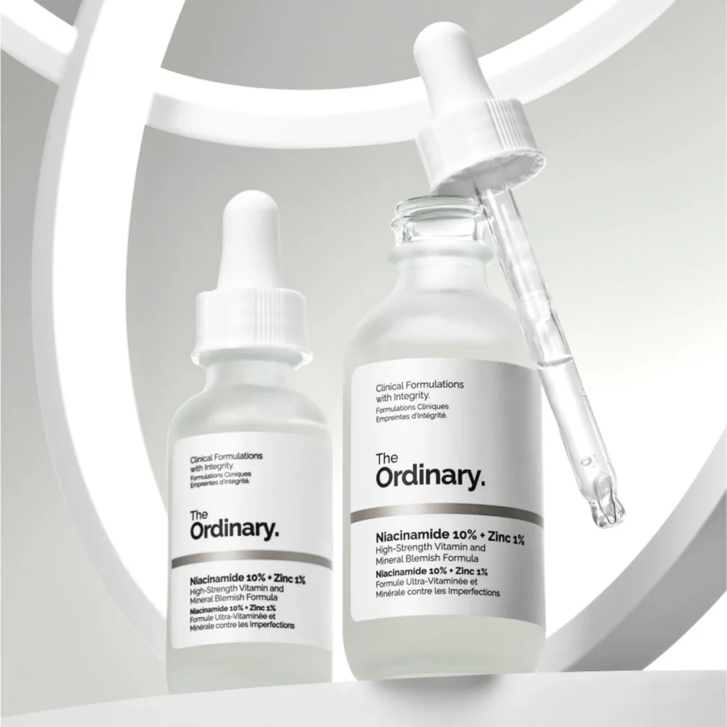 The Ordinary Niacinamide 10% + Zinc 1% serum for AM and PM Skincare routine