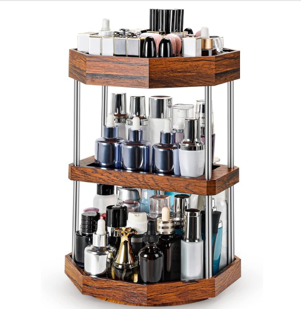 Homde 360 Rotating Perfume Cologne Organizer Cosmetic Storage