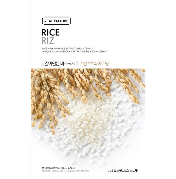 6. The Face Shop Real Nature Rice Riz Sheet Mask